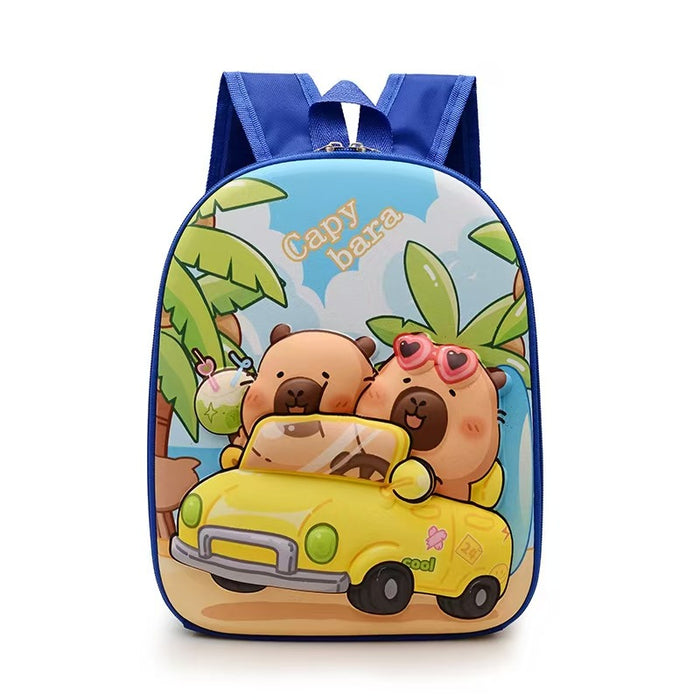 Wholesale New Groundhog Backpack Cute Kindergarten Backpack Boys and Girls Backpack Cute Cartoon Hard Shell