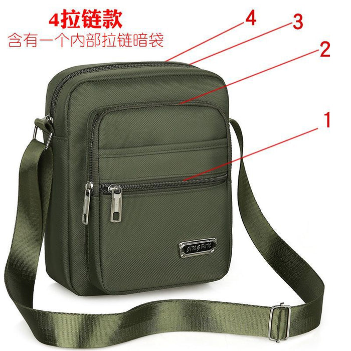 Wholesale New men's bag with large capacity single shoulder crossbody bag, casual multi-layer single backpack, business men's bag