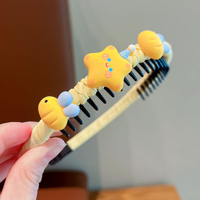 Wholesale Children' s Fringe Hair Artifact Headband Little Girl' s Headwear Cartoon Hair Hoop Baby' s Hair Girl' s Hair Accessories Non-Slip