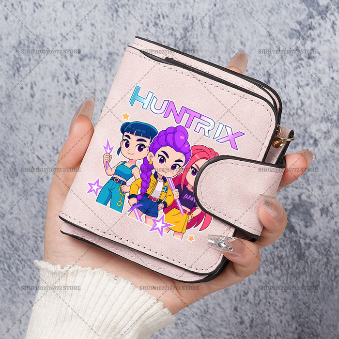 Wholesale Cute Devil Hunter PU Wallet For Women Card Holder Coin Purse Youth Campus Fashion Accessory