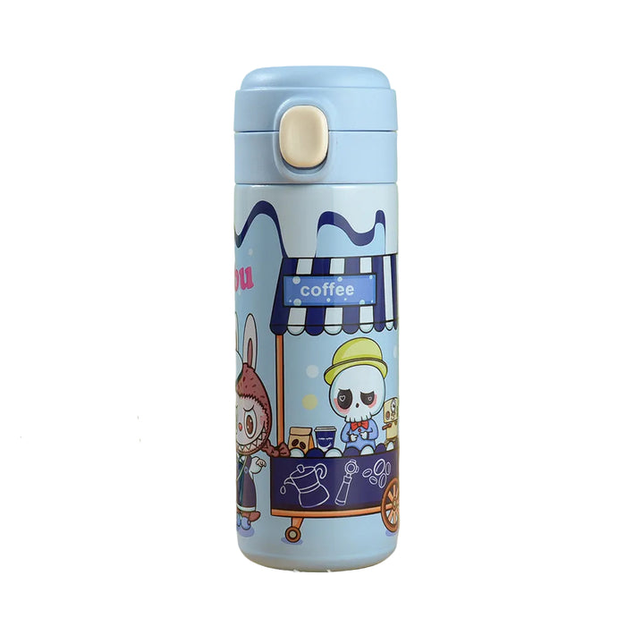 Wholesale Cute cartoon 304 stainless steel children' s thermos cup with pop-up spout