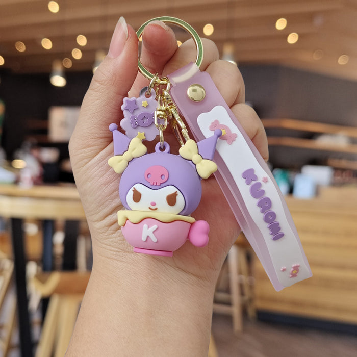 Wholesale Cartoon Silicone Doll Keychain JDC-KC-ZhuoRan016