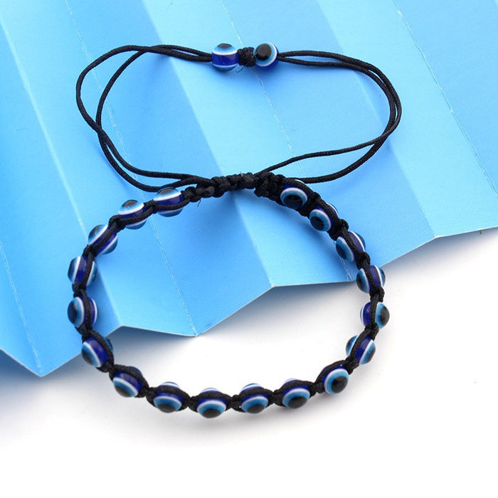 Wholesale 6MM Resin Beads Devil's Eye Bead Bracelet Weaving Bracelet
