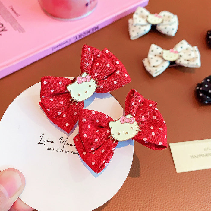 Wholesale Fabric Hairpin Bow Hair Clip Sweet Side Clip Bangs Hair Accessory
