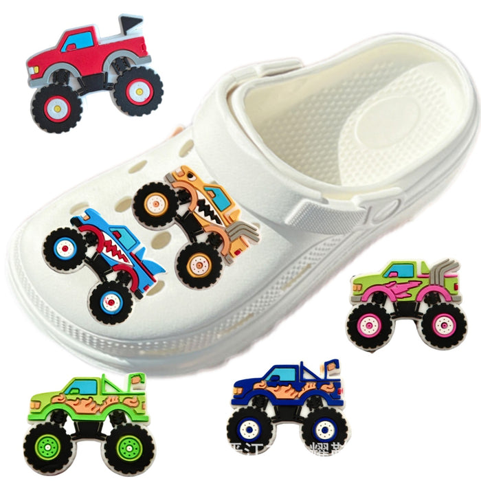 Wholesale 100pcs/set Cave shoes, shoe buckles, beach garden shoes, shoe flower buckles, PVC soft rubber decorative buckles, DIY accessories wholesale