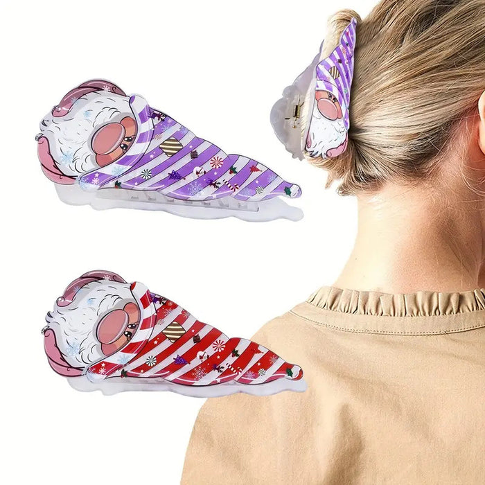 Wholesale Acrylic  Clamp Ice Cream Shape Horstail Clip Cute Hair Shark Clip Cartoon Hairpin