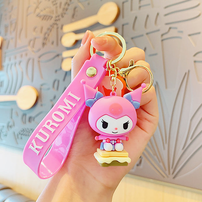 Wholesale Cute 3D Doll Silicone Keychain JDC-KC-MingT143