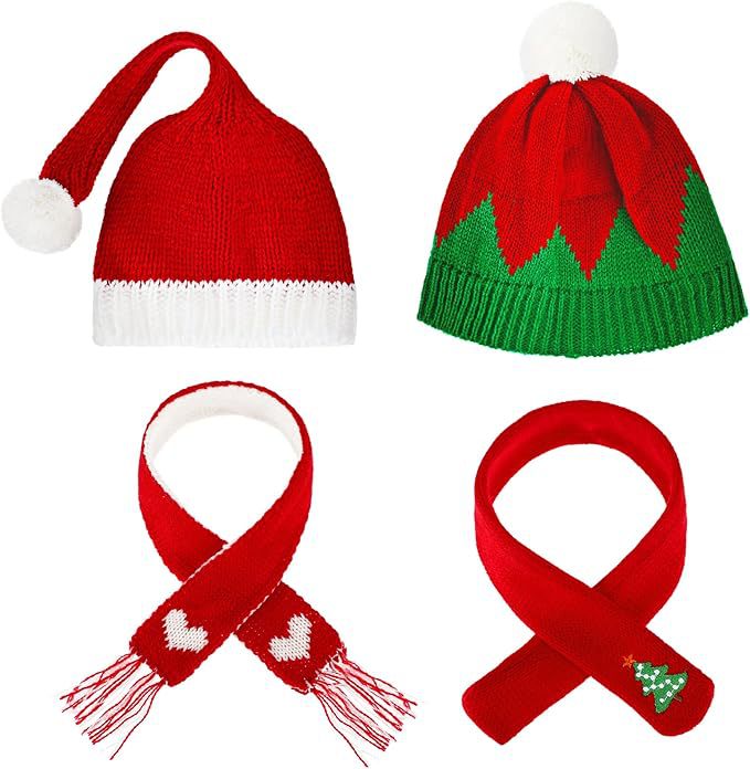 Wholesale Doll clothes Christmas mini snowman hat and f