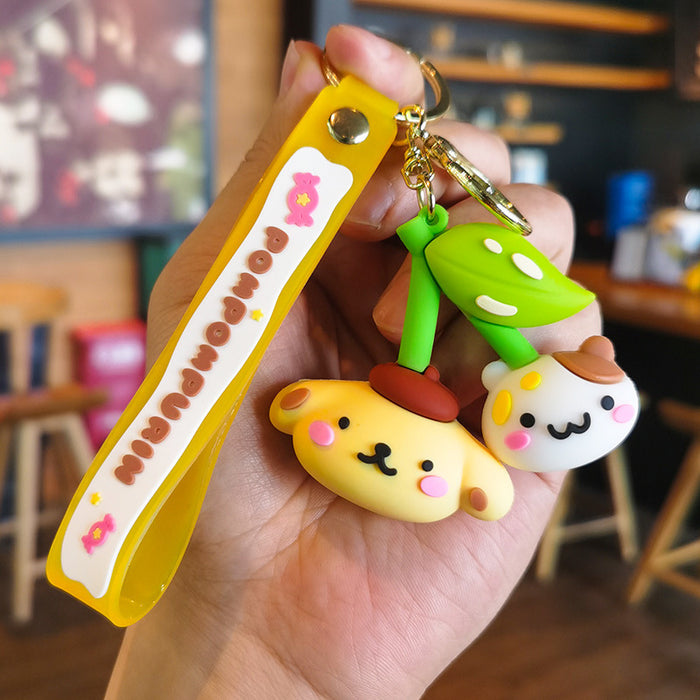 Wholesale Cartoon Doll Rubber Keychain JDC-KC-Tingm163