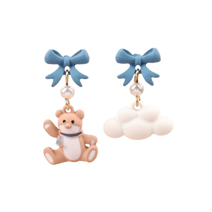 Wholesale  S925 Silver  Earrings Cute Cartoon Cloud Earrings Earrings Earrings