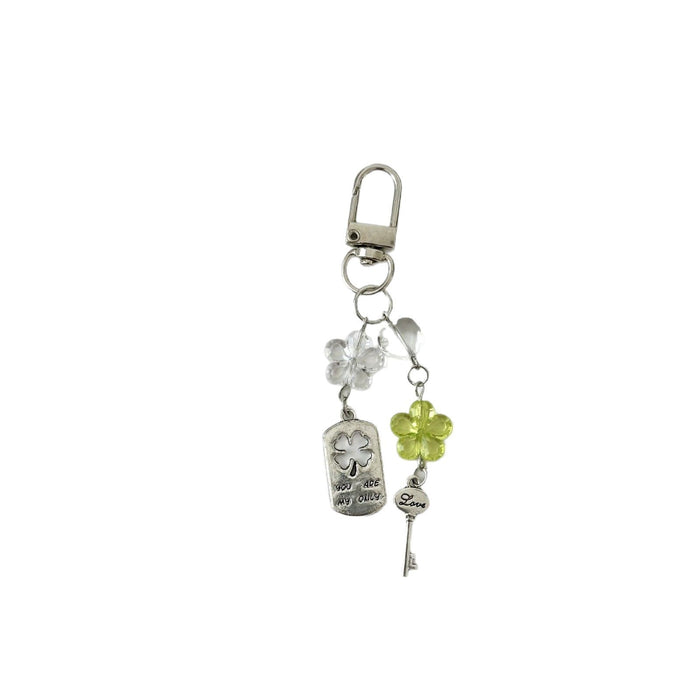 Wholesale Love You Lock Mobile Phone Chain Lanyard Beaded Camera Keychain Bag Pendant