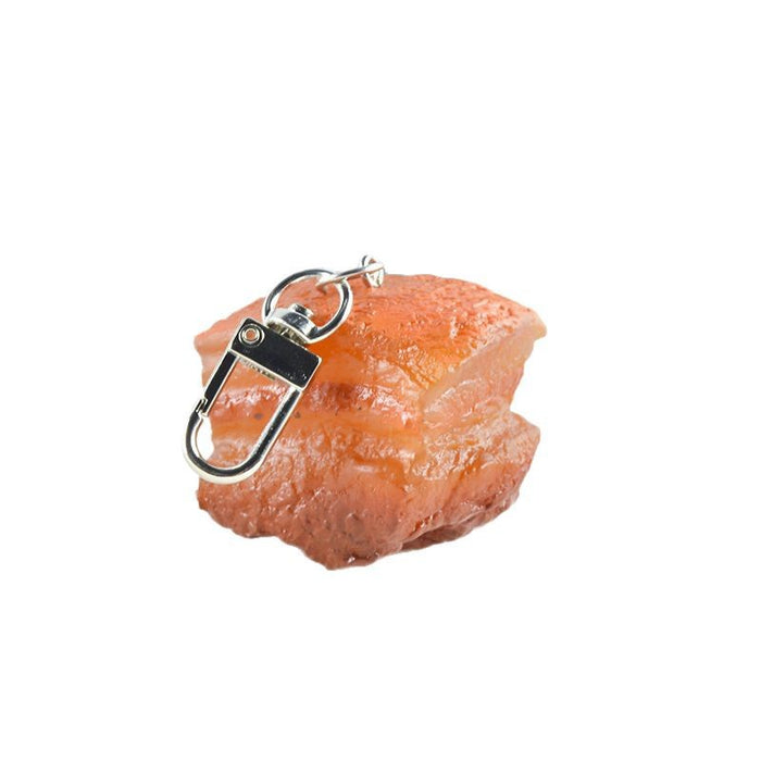 Wholesale PVC Simulated Food Pendants Shrimp Braised Pork Vegetable Charms DIY Keychain Parts Decorative Bag Charm Gift MOQ≥2