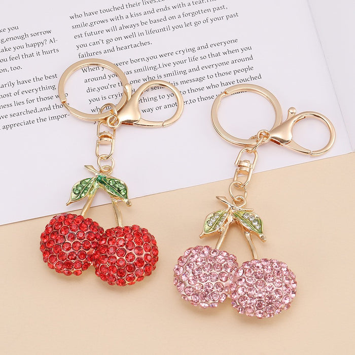 Wholesale Fruit Shaped Metal Keychain Decorative Bag Charm MOQ≥2