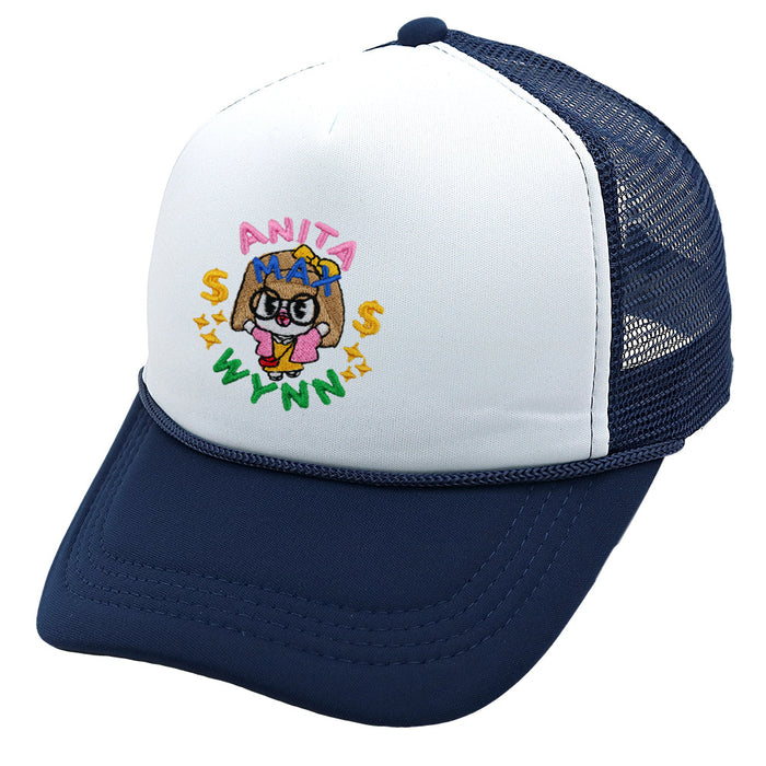 Wholesale Cotton Embroidered Trucker Hat Summer Mesh Cap Baseball Cap JDC-FH-HaiPu003