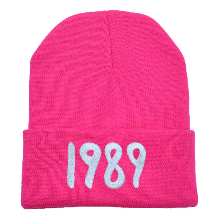 Wholesale Acrylic 1989 Embroidered Woolen Knitted Hat JDC-FH-PN002