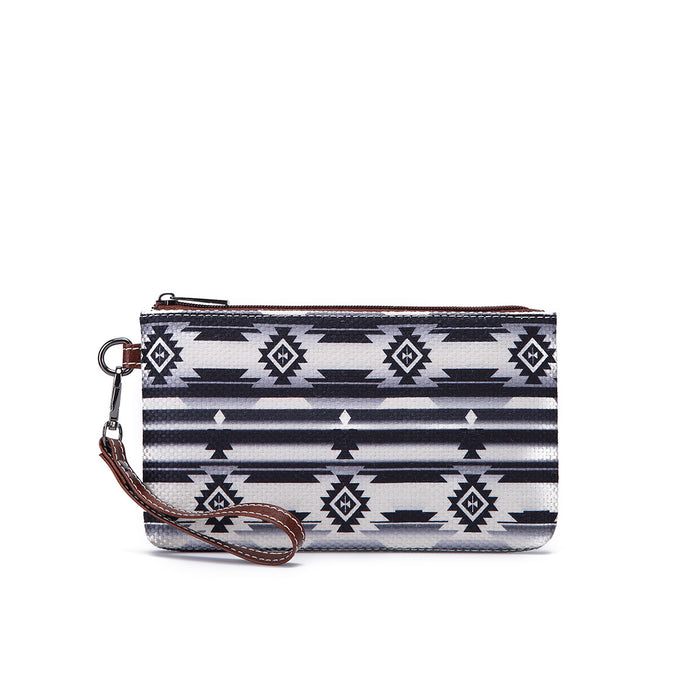 Wholesale European and American Retro Cotton and Linen Printed Western Women' s Wallet Clutch Mobile Phone Bag Bohemian Cross-Border Amazon Tk