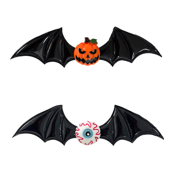Wholesale New Halloween Headdress Dark Series Funny Pumpkin Single Eye Devil Bat Wings Side Hairpin Hairpin