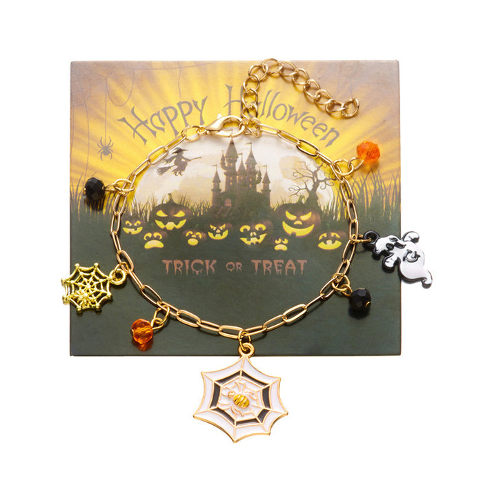 Wholesale  Party Ghost Bracelet Pumpkin Festival Alloy Pendant Bracelet