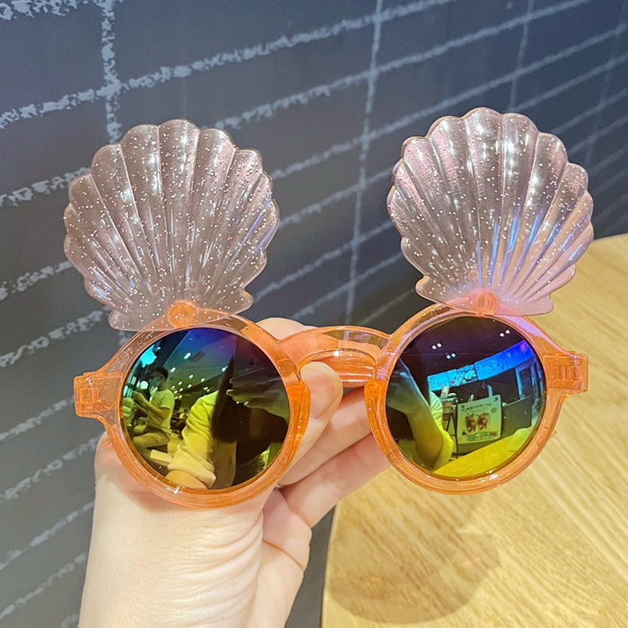 Wholesale Children's sunglasses, UV resistant, cute flip up glasses, personalized sunglasses, sun protection