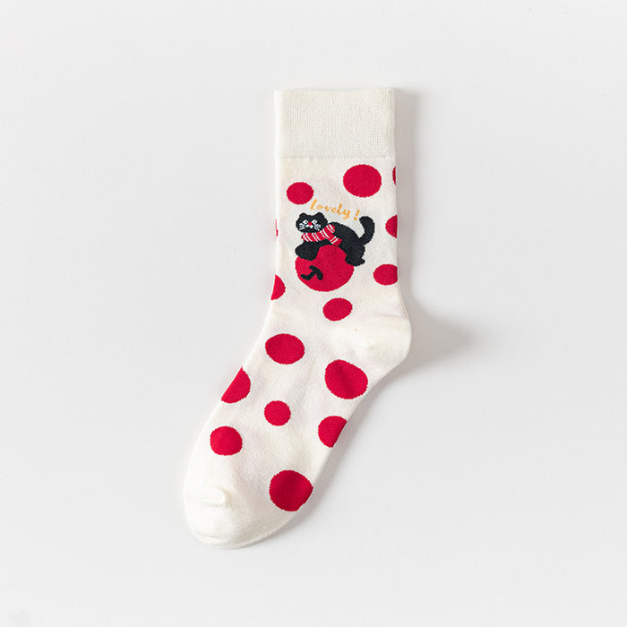 Wholesale Socks, cartoon women's socks, needle cotton socks, long socks