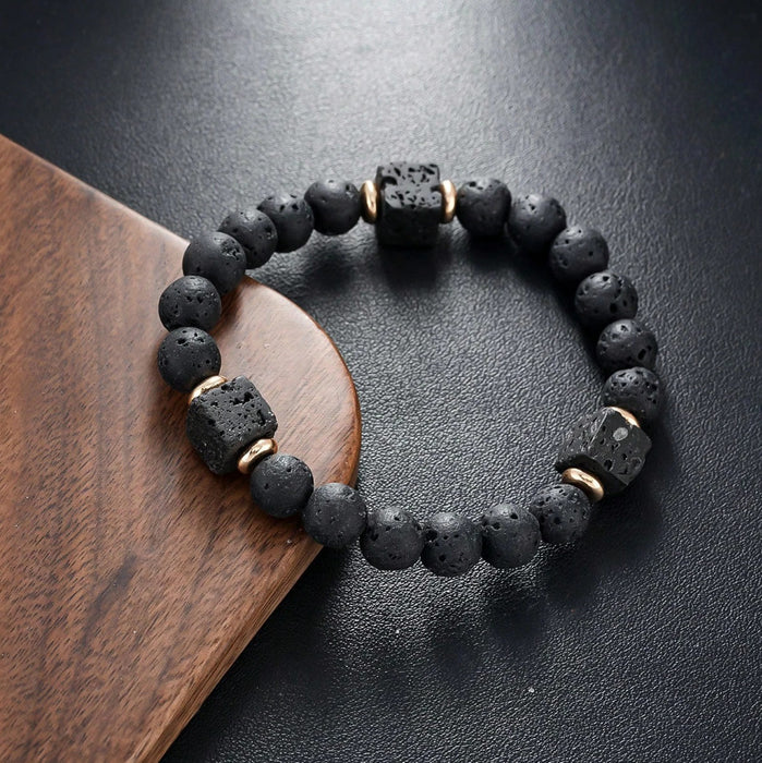 Wholesale Lava Block Volcanic Rock Bracelet