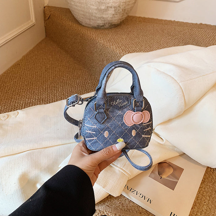 Wholesale PU kids'  cute cartoon mini seashell shoulder bag