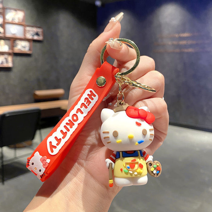 Wholesale Sports Surfboard Cute Cartoon PVC Keychain Bag Charm MOQ≥2