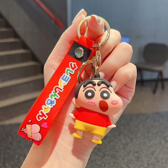 Wholesale Cute Cartoon Dinosaur Crocodile PVC Keychain Pendant Trendy Bag Charm And Car Key Accessory Gift For Collectors