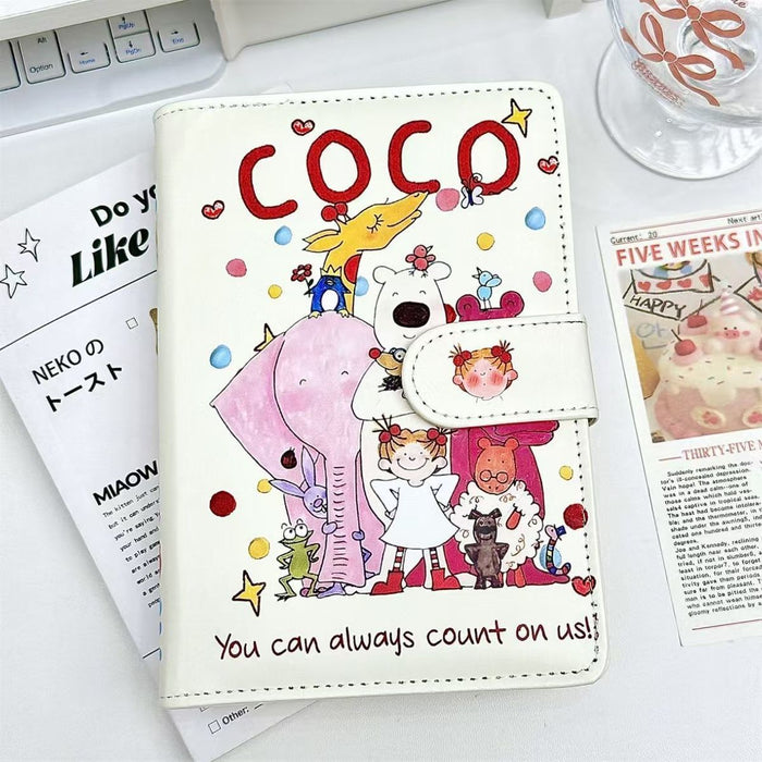 Wholesale Cute Cartoon A6 Softcover Magnetic Loose-Leaf Notebook