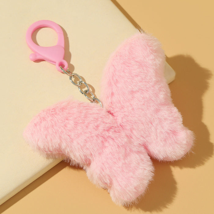 Wholesale Cute Plush Butterfly Keychain JDC-KC-RongR004