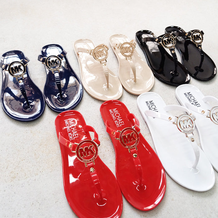 Wholesale 2024 Summer New Beach Herringbone Flip Toe Clip Crystal Jelly Slippers JDC-SP-YaNuo001