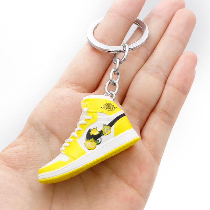 Wholesale PVC Mini Basketball Shoe Keychain JDC-KC-QLPing008