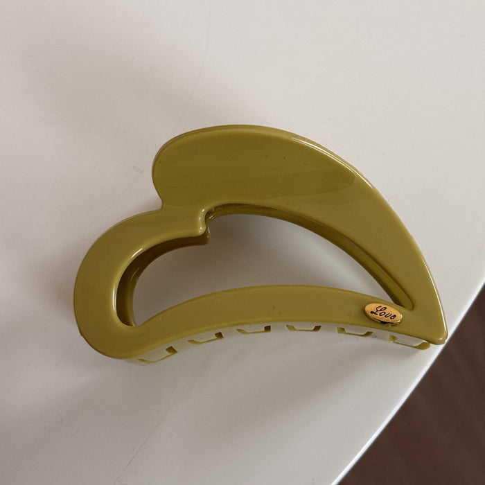 Wholesale M-shaped Love Gold Label Women's Head Hair Shark Clip Leopard print