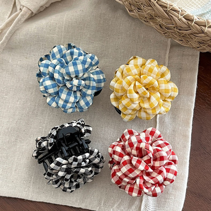 Wholesale Flower Gripper New Fabric Fashion Back of the Head
