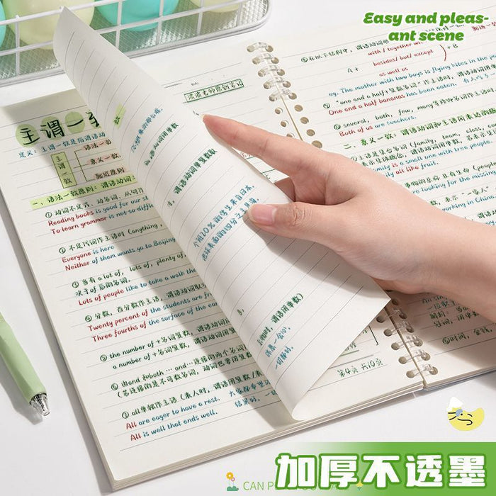 Wholesale Chic Animal Loose-Leaf Notebook with Horizontal Lines Cute Cat Design