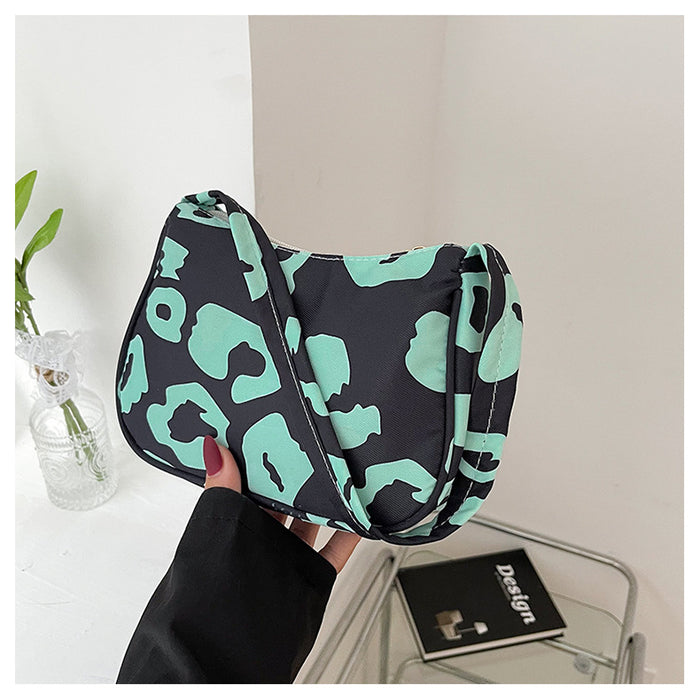 Wholesale Nylon Print Leopard Print Shoulder Crossbody Bag JDC-SD-QiSheng004