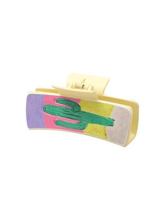 Wholesale Cross-border Western Wind Cactus English Letter Leather Hairpin Amazon AliExpress