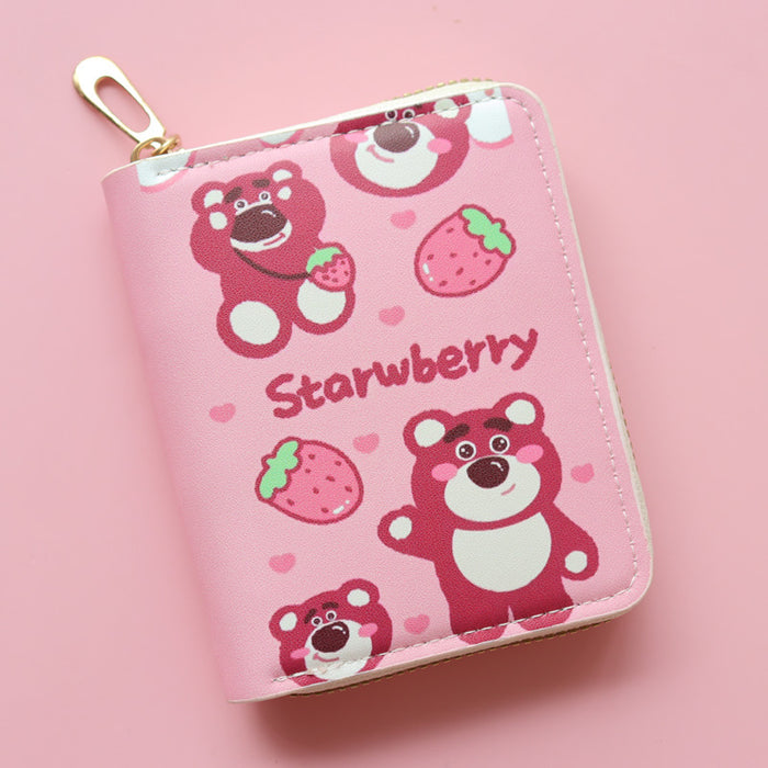 Wholesale Short Anime Cute Cartoon Bear Wallet JDC-WT-Jumei012