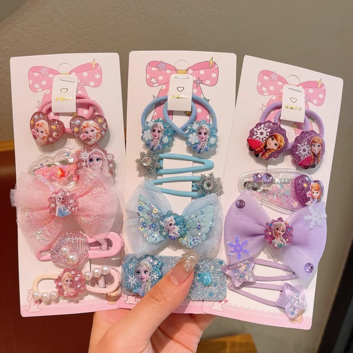 Wholesale Cute Cartoon Kids'  Hair Clip and Hair Scrunchies Set