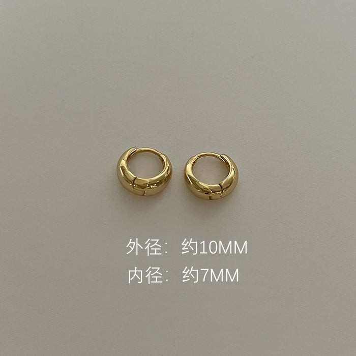 Wholesale Earrings, Silver Needles, Earrings, Women's Simple Earrings, Earrings, Bone Nails, High End Circles, Earrings