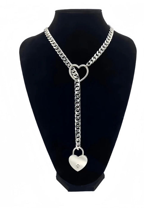 Wholesale Vintage metal chain necklace with a simple personality and versatile peach heart for both men and women, suitable for couples