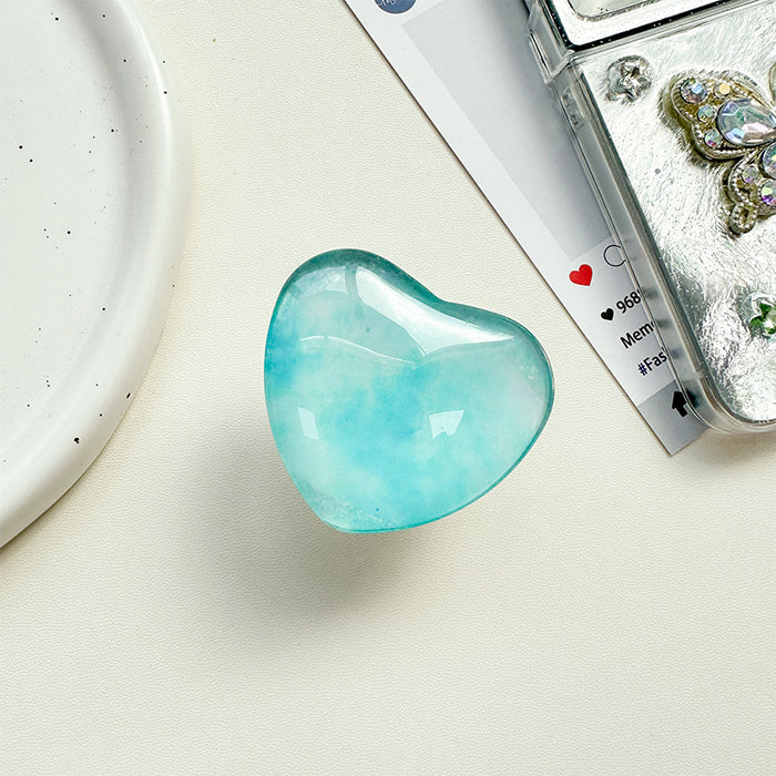 Wholesale Glass Heart-Shaped Phone Airbag Stand