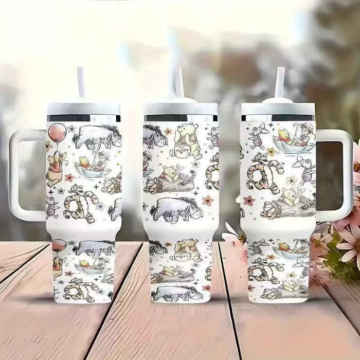 Wholesale 40oz tumbler ice bullies cup Portable insulated mug with handle