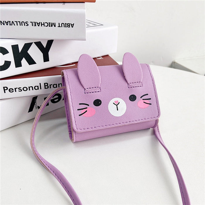 Wholesale Children's accessories, small bags, cute and stylish bunnies, one shoulder crossbody bags, mini cartoon baby coin purse