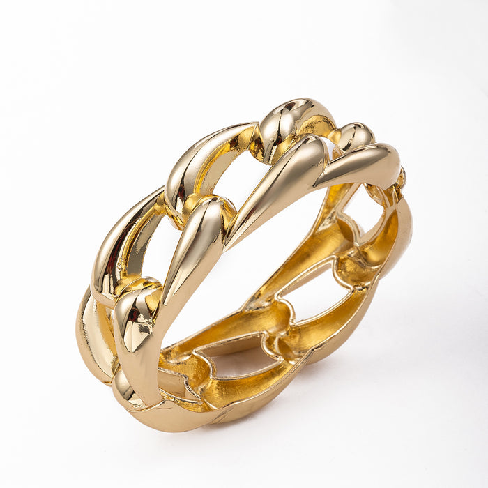 Wholesale Jewelry Personality Irregular Opening Bracelet Small Fried Dough Twists Round Bracelet Metal Hand Jewelry