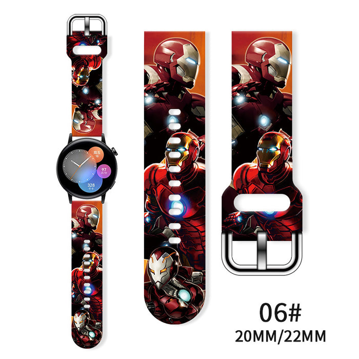 Wholesale Printed Tpu Watch Strap Wrist Strap JDC-WD-NuoQi077