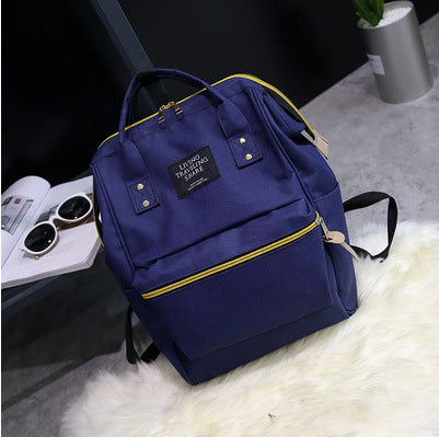 Wholesale Japanese Large Steel Wire Clamp Women's Bag Dual-use Student Canvas Travel Backpack Junior High School Backpack JDC-BP-SS004