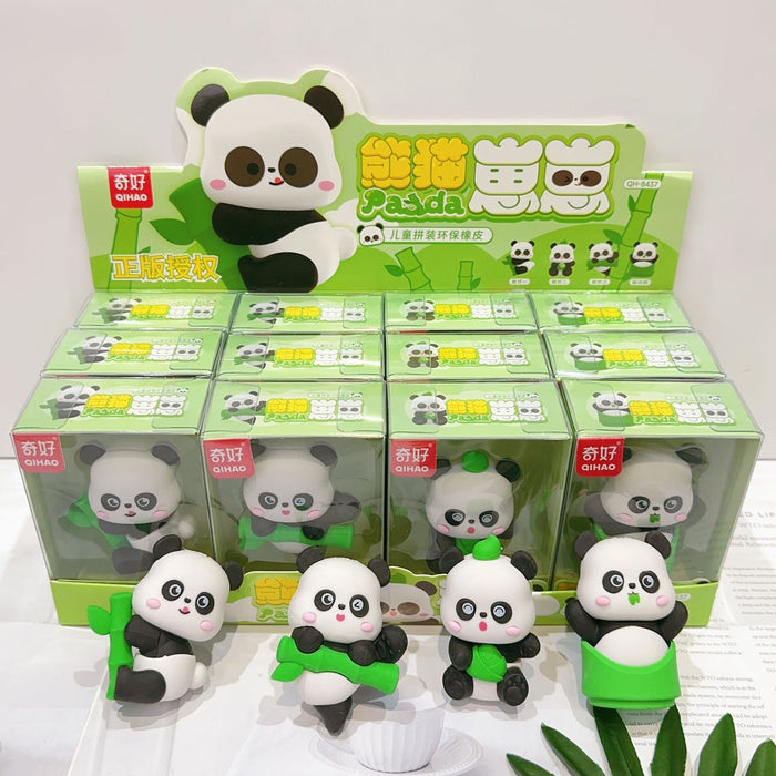 Wholesale 12pcs/box Decorative Rubber Eraser Amusement Park Cartoon Student Stationery