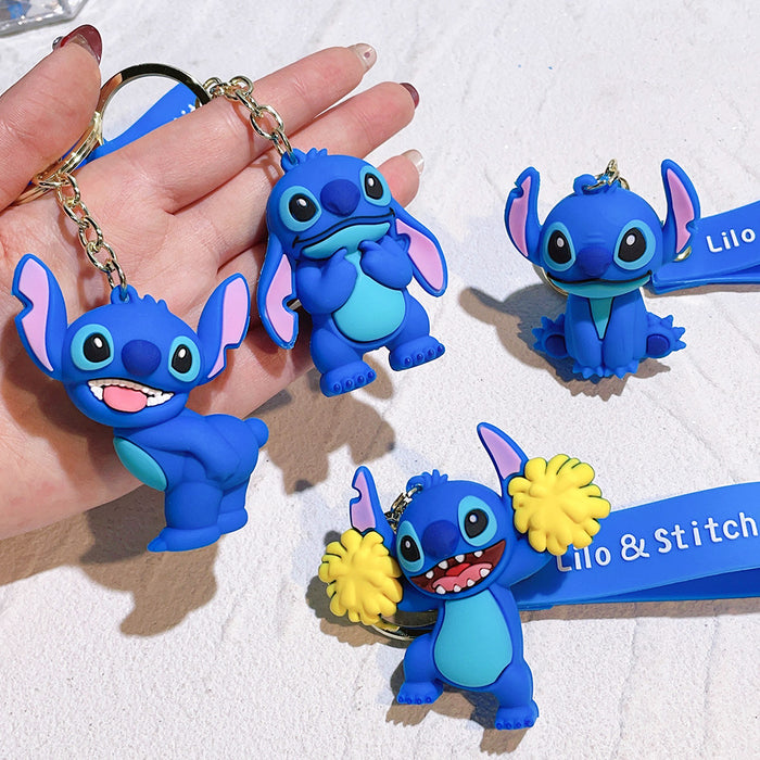 Wholesale cute doll  soft rubber pvc car key chain