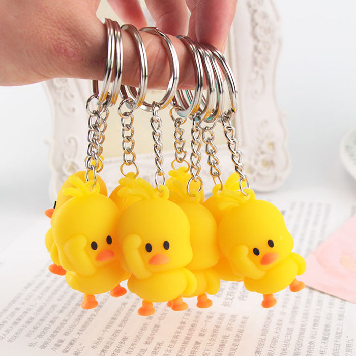 Wholesale  Silicone Doll Spaceman Keychain Pendant Bag  Nail Clipper Ear Digging Spoon Keychain
